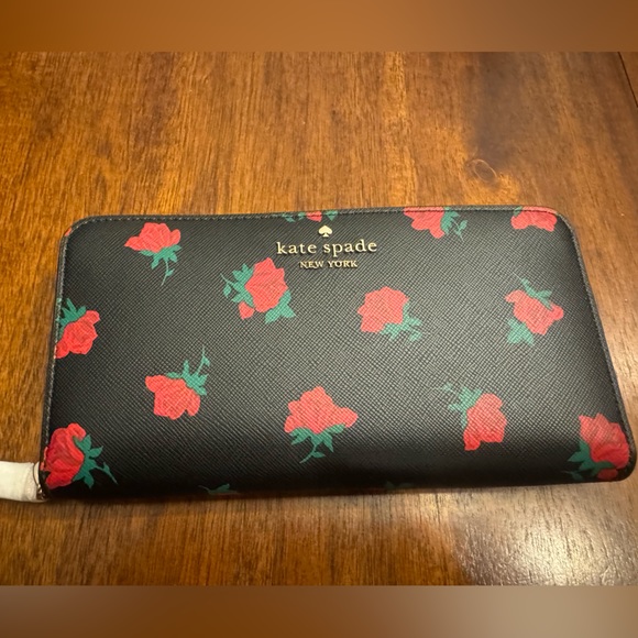 kate spade Handbags - Kate Spade NWT Zip Around Madison Rose Wallet